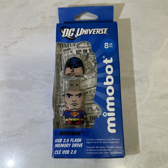 Superman Mimobot 8GB USB FLash Drive DC Universe NEW - Picture 5 of 5